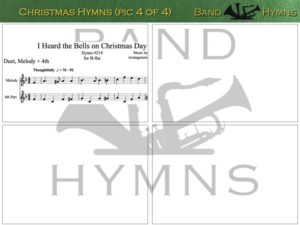 Christmas Hymns, pic of sheet music 4 of 4, B-flat