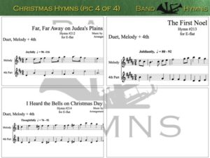 E-flat Christmas Hymns, pic of sheet music 4 of 4, E-flat