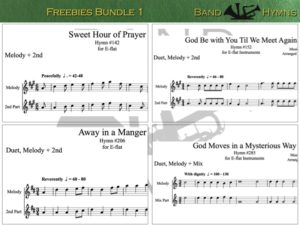 E-flat Freebies Bundle 1, pic of sheet music 1 of 1, E-flat