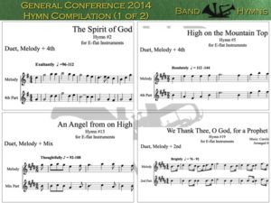 General Conference 2014, pic of sheet music 1 of 2, E-flat