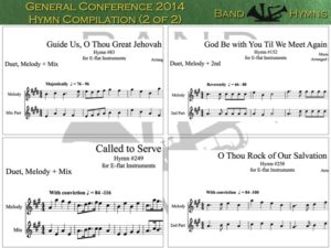 General Conference 2014, pic of sheet music 1 of 2, E-flat