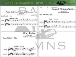 Good Ol' Hymns, pic of sheet music 2 of 2, E-flat