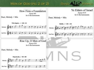 Men of God, pic of sheet music 2 of 2, E-flat