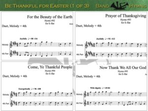 Be Thankful for Easter, pic of sheet music 1 of 3, E-flat