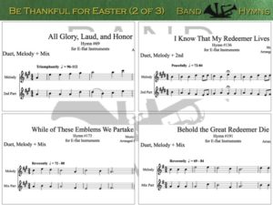 Be Thankful for Easter, pic of sheet music 2 of 3, E-flat