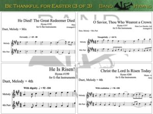 Be Thankful for Easter, pic of sheet music 3 of 3, E-flat