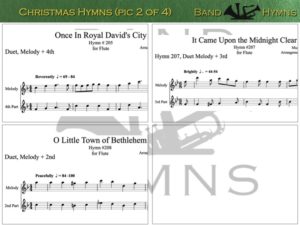 Christmas Hymns, pic of music, 2 of 4, Flute