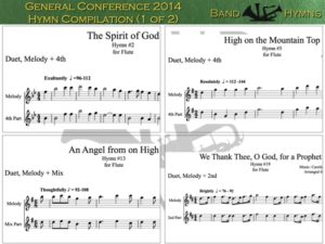 General Conference 2014, pic of music, 1 of 2, Flute