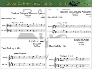 Good Ol' Hymns, pic of music, 1 of 2, Flute