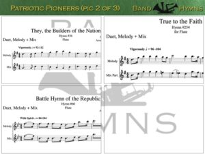 Patriotic Pioneers, pic of music, 2 of 3, Flute