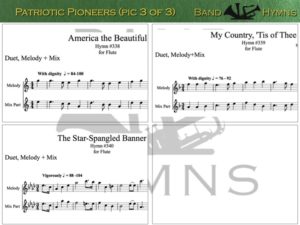 Patriotic Pioneers, pic of music, 3 of 3, Flute