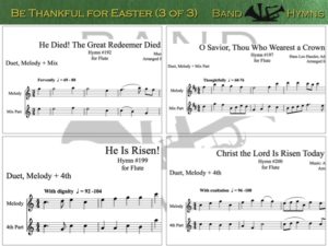 Be Thankful for Easter, pic of music, 3 of 3, Flute