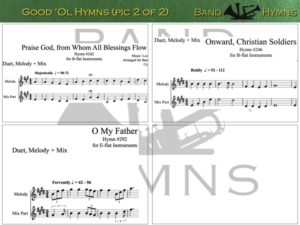 Good Ol' Hymns, pic of sheet music 2 of 2, B-flat