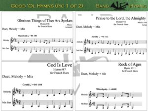 Good Ol' Hymns, pic of music, 1 of 2, French Horn