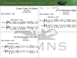 Patriotic Pioneers, pic of music, 1 of 3, French Horn