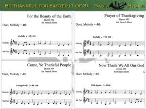 Be Thankful for Easter, pic of music, 1 of 3, French Horn