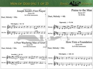 Men of God hymns, pic of sheet music 1 of 2, B-flat