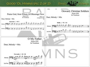 Good Ol' Hymns, pics of music in compilation, 2 of 2, trombone