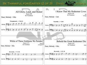 Be Thankful for Easter, pics of music in compilation, 2 of 3, trombone