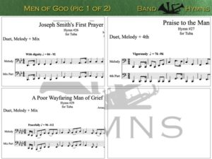 Men of God, pics of music in compilation, 1 of 2, tuba