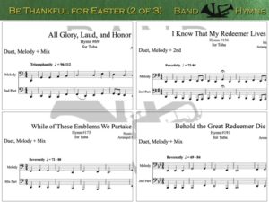 Be Thankful for Easter, pics of music in compilation, 2 of 3, tuba